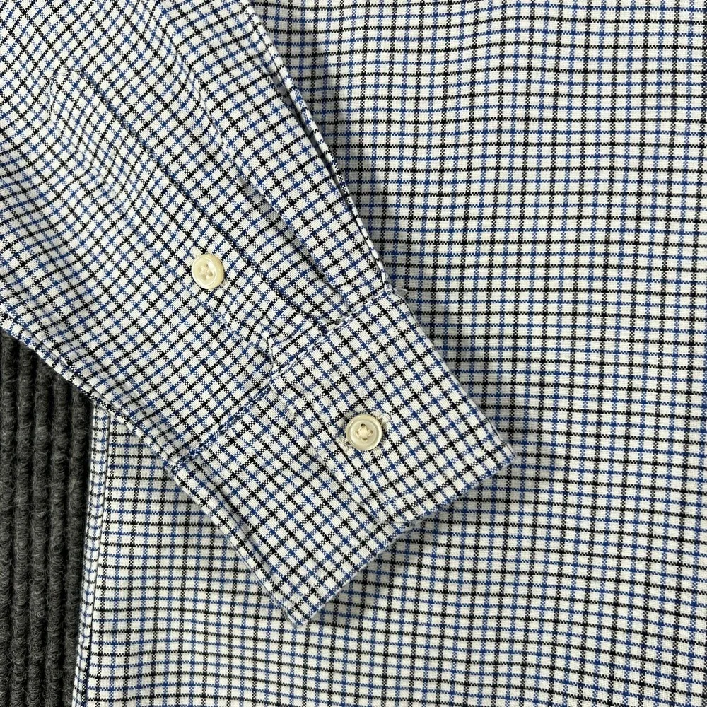 Ralph Lauren Shirt Youth Boys Large Blue Check Long Sleeve Button Down Dress